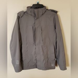 REI E1 Elements Men's Gray Coat Jacket Size Small